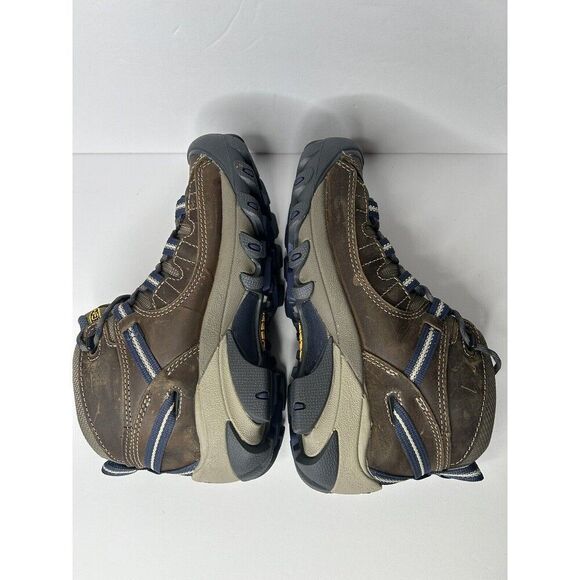 New KEEN Women's TARGHEE II MID Waterproof Hiking Boot, Goat/Crown Blue, Size 6 - Picture 3 of 11